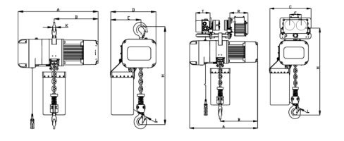 SK electric chain hoist