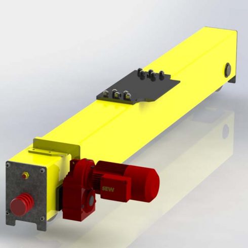 European style single girder end carriage