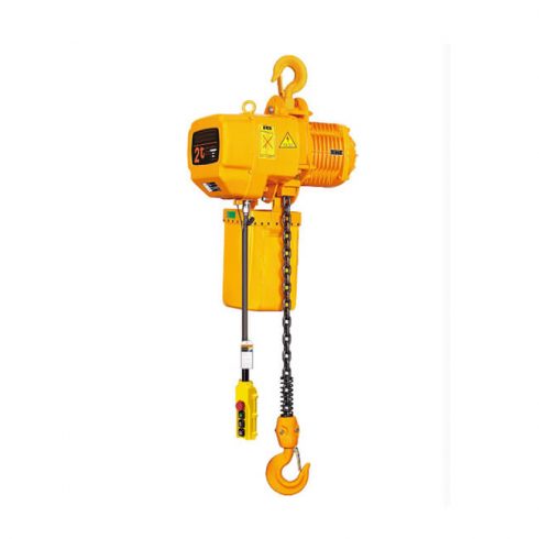 Hook suspension electric chain hoist